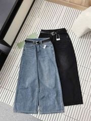 TB7885-Quần jean dài + nịt Xanh