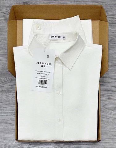 TB7971-Set áo sơ mi , quần dài Trắng