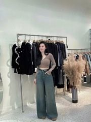 VGU0038-Quần jean dài Kem (quần lẻ)