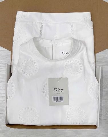SHE4152-Set thêu Trắng