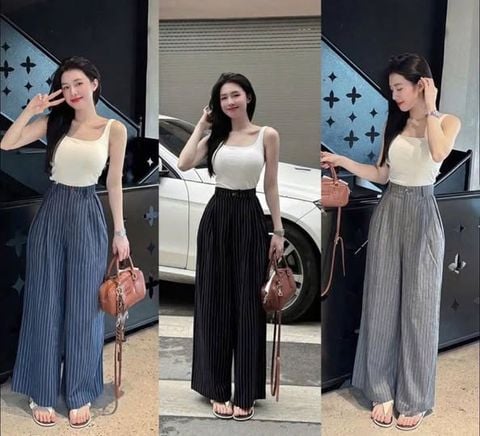 TB8075-Quần tây sọc Xám (quần lẻ)