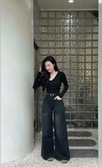 VGU0037-Quần jean dài Đen (quần lẻ)