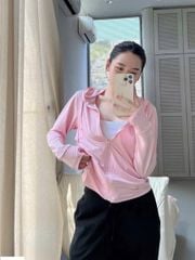 VGU0081-Áo khoác có nón Hồng (áo lẻ)