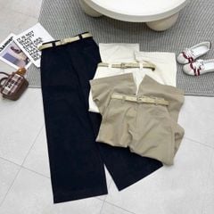 TB7914-Quần suông Kem+ nịt