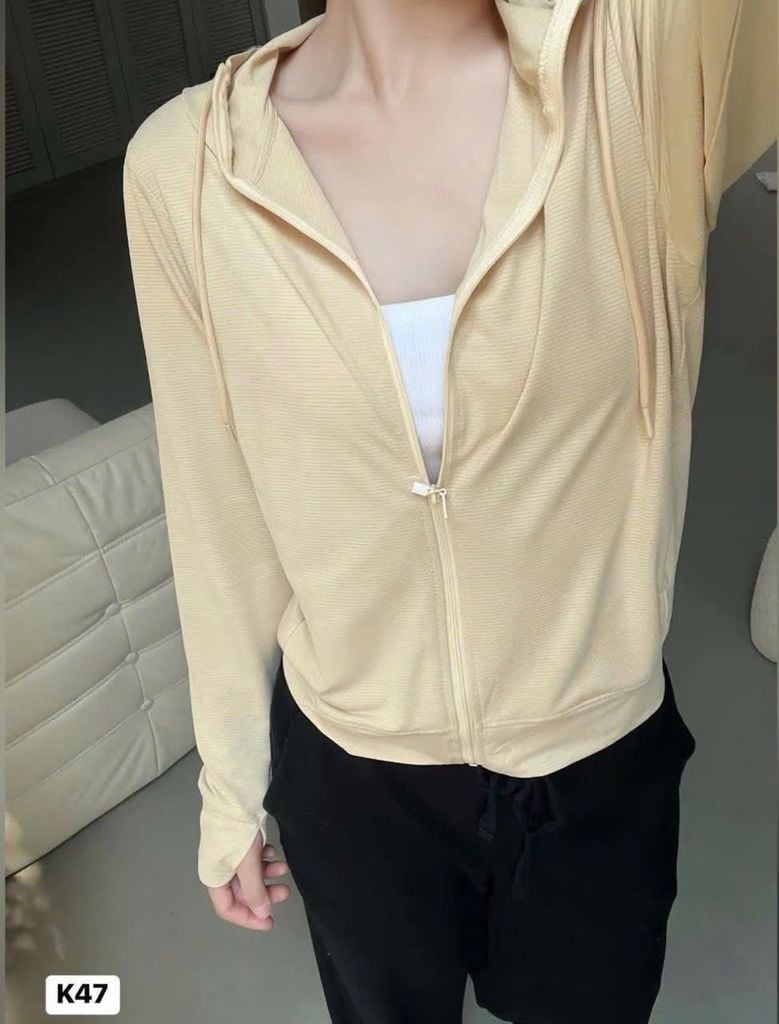 VGU0081-Áo khoác có nón Hồng (áo lẻ)