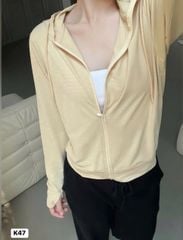 VGU0081-Áo khoác có nón Hồng (áo lẻ)