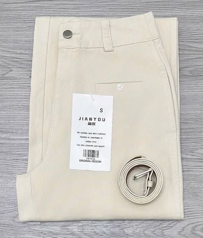 TB7914-Quần suông Kem+ nịt