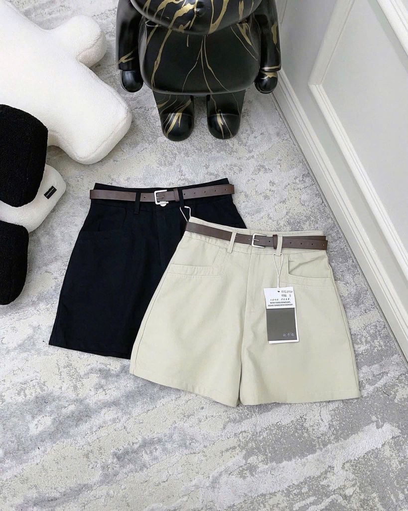 TQ4197-Quần short Nâu (ko nịt)