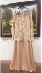 VGU0131-Set váy lụa 2dây + áo ren CC