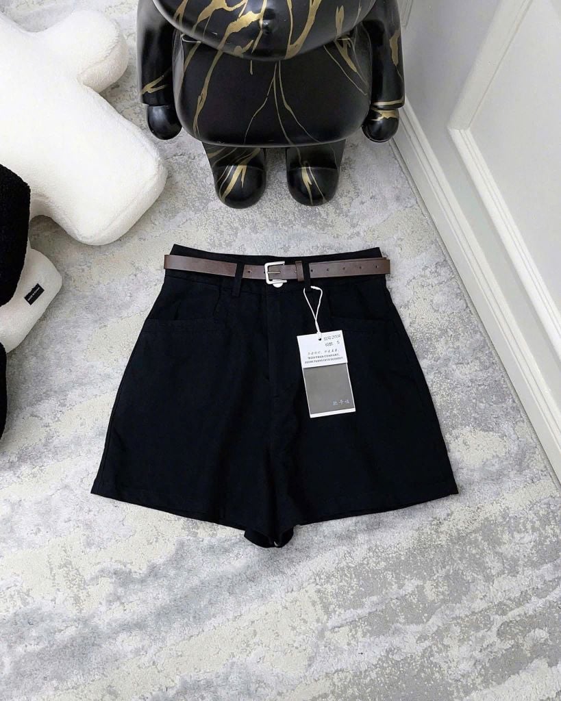 TQ4195-Quần short Đen (ko nịt)