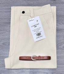 TB8160-Quần kaki jaen Kem+ Nịt