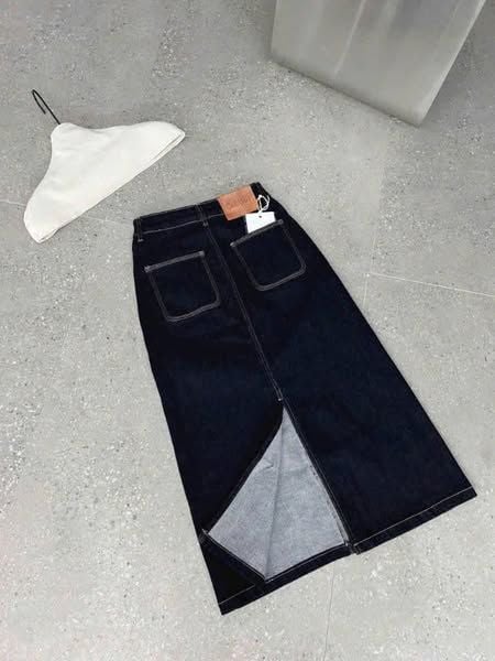TB8112-Chân váy jean Xanh