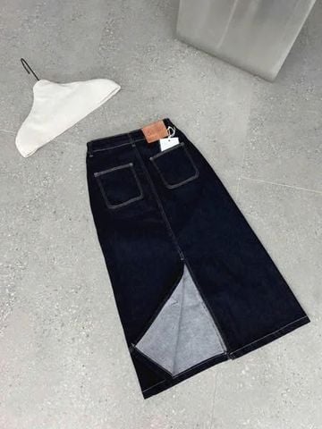 TB8112-Chân váy jean Xanh