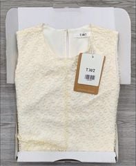 KS0705-Đầm suông phối lưới thêu Kem
