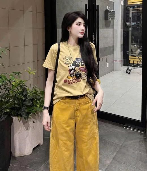 TB8219-Set áo thun in micky, quần dài CC (2 món)