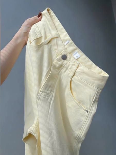 VGU0154-Quần jean túi hộp Kem (quần lẻ)