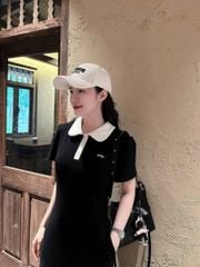TQ1789 - Đầm Form Dài Có Cổ