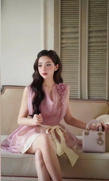 VGU0163 SET ÁO TƠ TÍM TAG HOA, CV REN TẦNG KEM + ĐAI