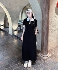TQ1789 - Đầm Form Dài Có Cổ