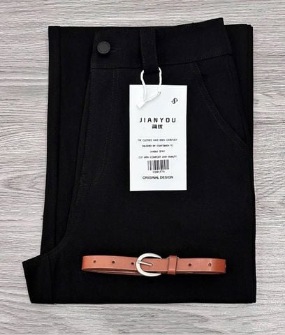 TB8157-Quần kaki jean Đen + Nịt