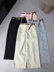 TB8160-Quần kaki jaen Kem+ Nịt