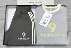 TB8253-Set thun, áo +quần short in số 9 phối sọc
