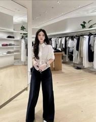 KS0701-Áo thêu Trắng (áo lẻ - có dây cột eo)