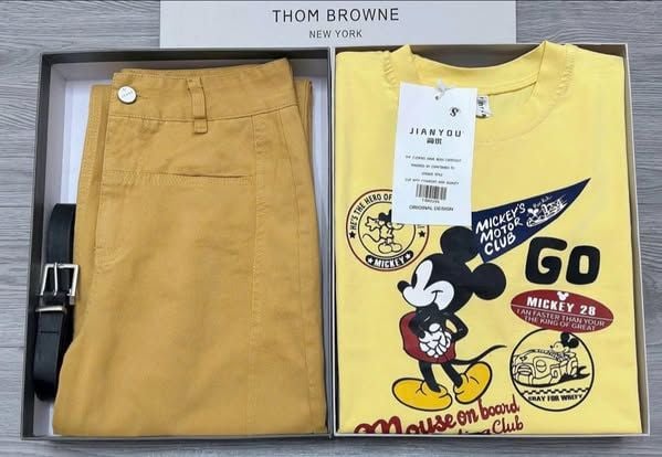 TB8219-Set áo thun in micky, quần dài CC (2 món)