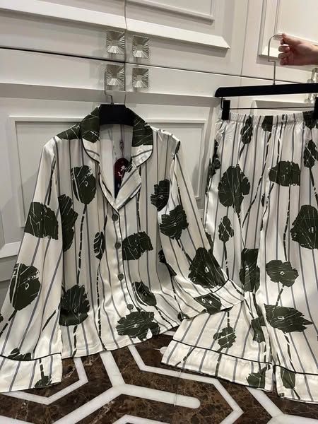 TB8238-Set Pijama họa tiết quần dài