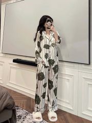 TB8238-Set Pijama họa tiết quần dài