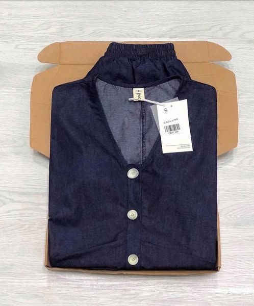 TB5732-Set áo kiểu+quần short Xanh Đen