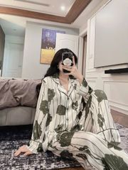TB8238-Set Pijama họa tiết quần dài