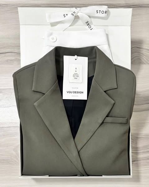 VGU0297-Set áo Vest, quần dài Trắng CC (2 món)
