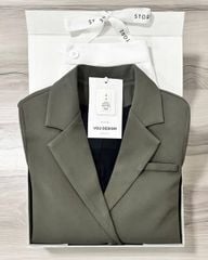 VGU0297-Set áo Vest, quần dài Trắng CC (2 món)