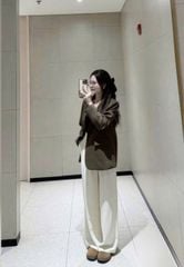 VGU0297-Set áo Vest, quần dài Trắng CC (2 món)