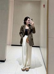 VGU0297-Set áo Vest, quần dài Trắng CC (2 món)