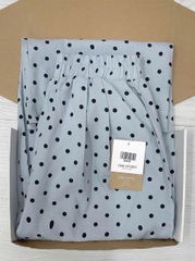 TQ4279-Quần suông linen họa tiết chấm bi Xanh