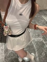 VGU0322-Set áo +CV ngắn thêu alo Trắng