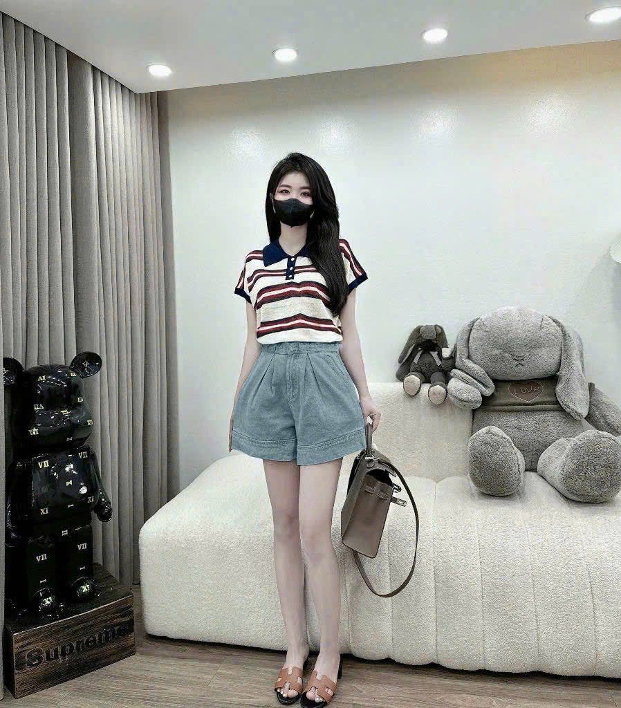 TB8329-Quần short Jean Xanh  Nhạt (quần lẻ)