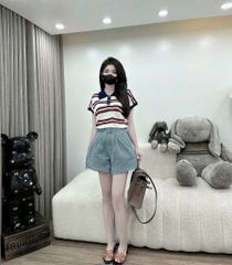 TB8329-Quần short Jean Xanh  Nhạt (quần lẻ)
