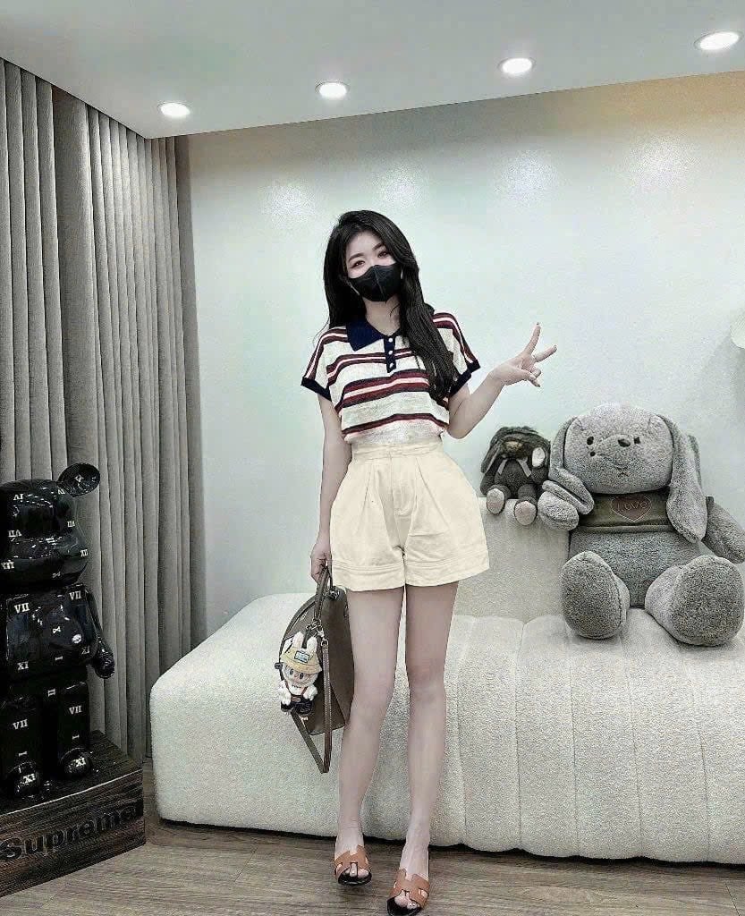 TB8327-Quần short Jean Kem (quần lẻ)