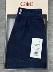 TB8328-Quần short Jean Xanh  Đậm  (quần lẻ)