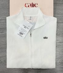 TB8336-Áo khoác gió thêu alo Trắng