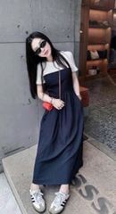 TB8370 SET ĐẦM ỐNG + ÁO THUN