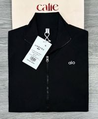 TB8333-Áo khoác gió thêu alo Đen