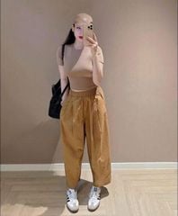TQ4328-Set áo thun body, quần dài Nâu
