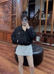 TB8482-Áo khoác gió thêu aloo Kem (lẻ)