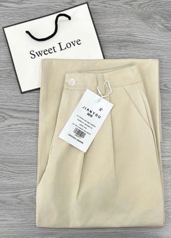 TB8487-Quần Kaki Kem