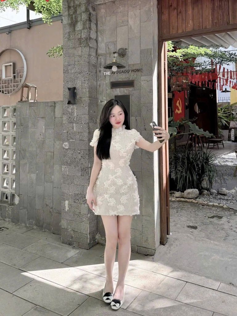 TB8411 ĐẦM REN HOA