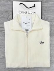 TB8482-Áo khoác gió thêu aloo Kem (lẻ)